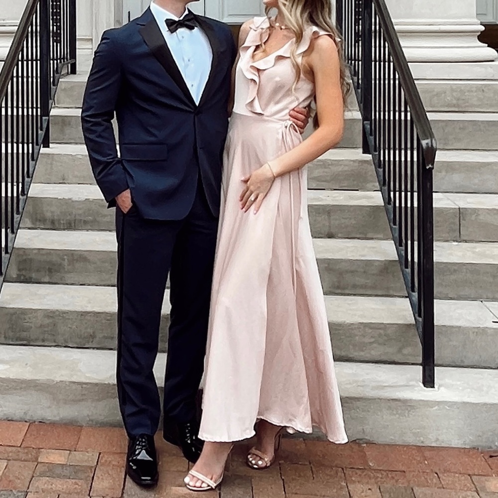 BHLDN SACHIN & BABI dress in the color oyster